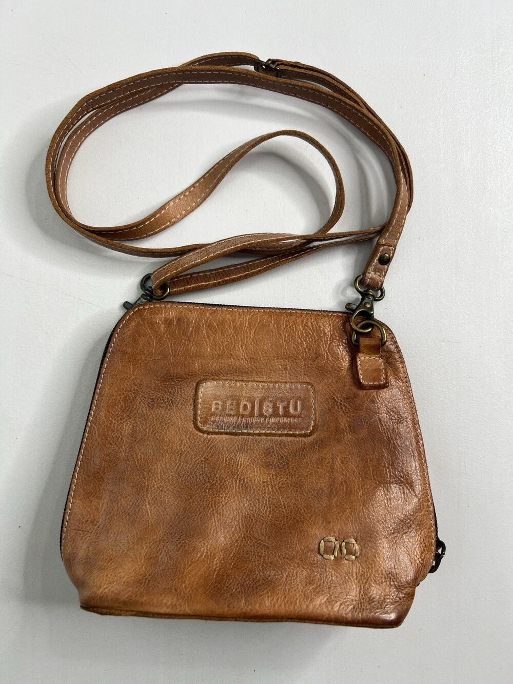BED STU Bed|Stü Ventura Leather Mini Crossbody Bag Brown